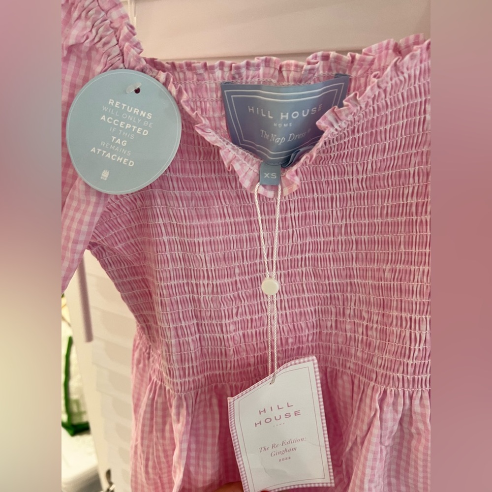 Hill house home athena pink gingham size XS summer 2022 re release
